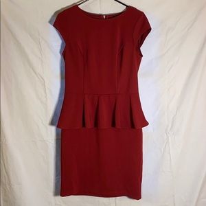 Mossimo rib knit dress with peplum